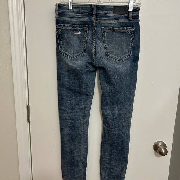 Buckle Black Dark Blue Distressed Skinny Jeans/ Stretch - Picture 2 of 7